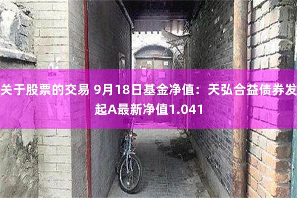 关于股票的交易 9月18日基金净值：天弘合益债券发起A最新净值1.041