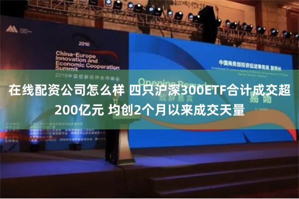 在线配资公司怎么样 四只沪深300ETF合计成交超200亿元 均创2个月以来成交天量