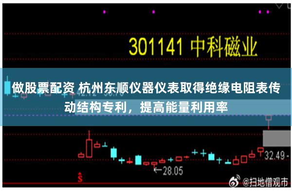 做股票配资 杭州东顺仪器仪表取得绝缘电阻表传动结构专利，提高能量利用率