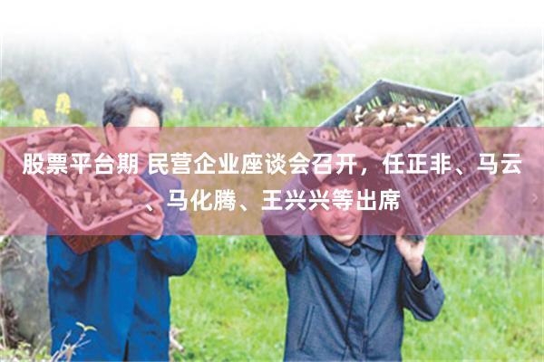 股票平台期 民营企业座谈会召开，任正非、马云、马化腾、王兴兴等出席