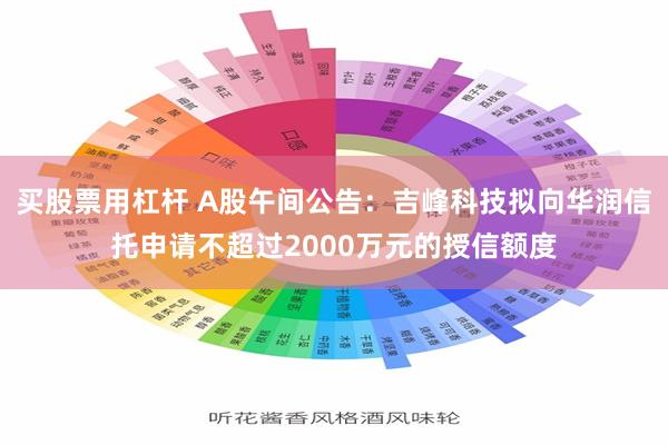 买股票用杠杆 A股午间公告：吉峰科技拟向华润信托申请不超过2000万元的授信额度