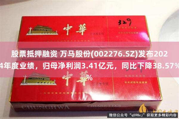 股票抵押融资 万马股份(002276.SZ)发布2024年度业绩，归母净利润3.41亿元，同比下降38.57%