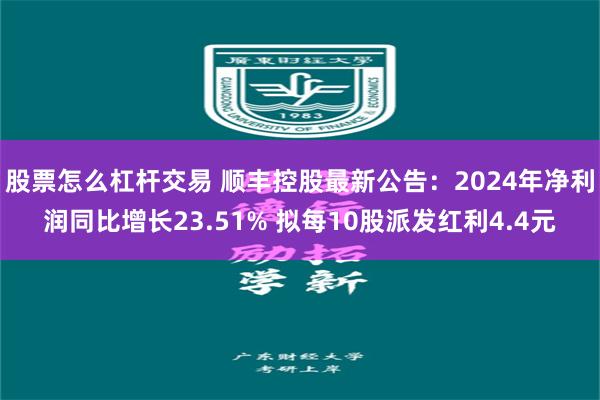股票怎么杠杆交易 顺丰控股最新公告：2024年净利润同比增长23.51% 拟每10股派发红利4.4元