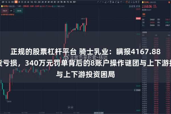 正规的股票杠杆平台 骑士乳业：瞒报4167.88万元期货亏损，340万元罚单背后的8账户操作谜团与上下游投资困局