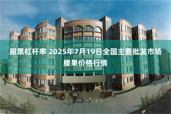 股票杠杆率 2025年7月19日全国主要批发市场腰果价格行情