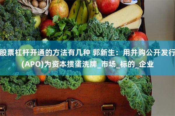 股票杠杆开通的方法有几种 郭新生：用并购公开发行(APO)为资本掼蛋洗牌_市场_标的_企业