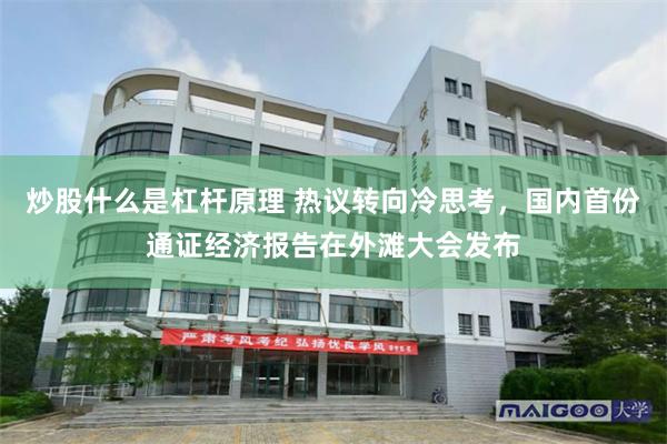 炒股什么是杠杆原理 热议转向冷思考，国内首份通证经济报告在外滩大会发布
