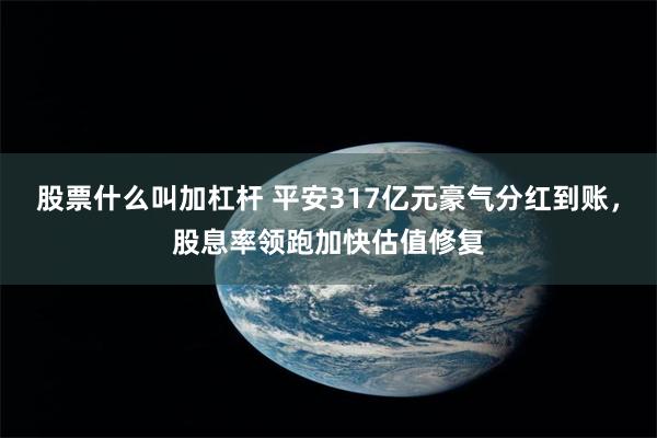 股票什么叫加杠杆 平安317亿元豪气分红到账，股息率领跑加快估值修复