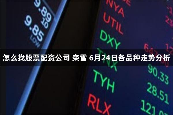 怎么找股票配资公司 栾雪 6月24日各品种走势分析
